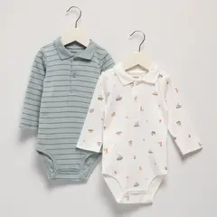 YAMP - Bodies para Bebé niño Pack de 2 unidades de Algodón
