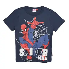 SPIDER MAN - Pijama Cintura elásticada para Niño 2 piezas con Estampado Spiderman Manga corta de Algodón Spiderman