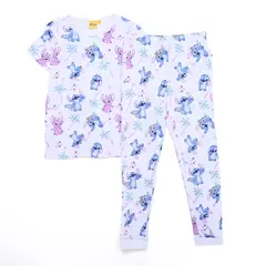 LILO & STITCH - Pijama Cintura elásticada para Niño 2 piezas con Estampado Manga corta de Algodón