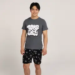 FEDERATION - Pijama Cintura elásticada para Niño 2 piezas con Estampado Manga corta de Algodón