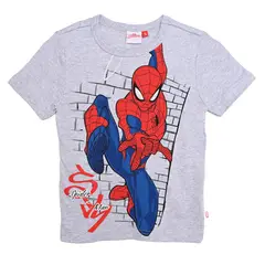SPIDER MAN - Pijama Cintura elásticada para Niño 2 piezas con Estampado Spiderman Manga corta de Algodón Spiderman