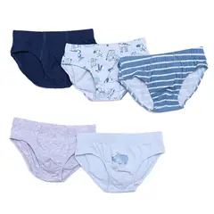 YAMP - Calzoncillos para Niño Pack de 5 unidades de Algodón