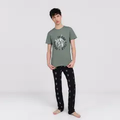FEDERATION - Pijama Cintura elásticada para Niño 2 piezas con Estampado Manga corta de Algodón