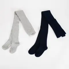 YAMP - Medias para Niña Pack de 2 unidades de Algodón