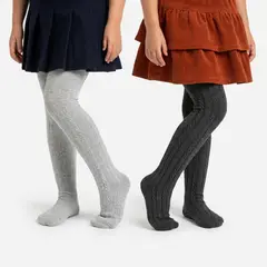 YAMP - Medias pantalón para Niña Pack de 2 unidades de Algodón