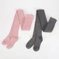ELV - Medias pantalón para Niña Pack de 2 unidades de Algodón