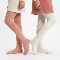 ELV - Medias pantalón para Niña Pack de 2 unidades de Algodón