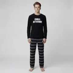 FEDERATION - Pijama Cintura elásticada para Niño 2 piezas con Estampado Manga larga