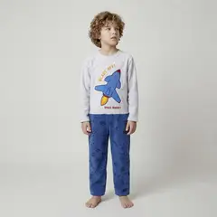YAMP - Pijama Cintura elásticada para Niño 2 piezas con Estampado Manga larga