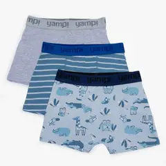 YAMP - Boxers para Niño Pack de 3 unidades de Algodón