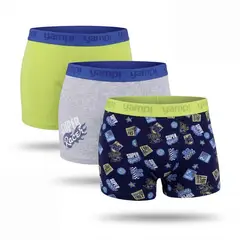 YAMP - Boxers para Niño Pack de 3 unidades de Algodón