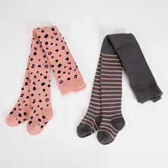 YAMP - Medias para Niña Pack de 2 unidades de Algodón