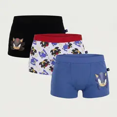 SONIC - Boxer para Niño Pack de 3
