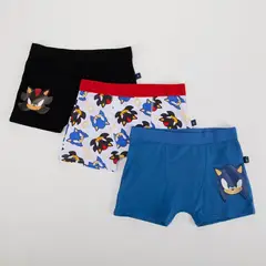 SONIC - Boxer para Niño Pack de 3