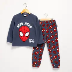 SPIDER MAN - Pijama Cintura elásticada para Niño 2 piezas con Estampado Manga larga Spiderman