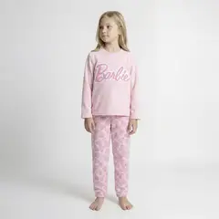 BARBIE - Pijama Cintura elásticada para Niña 2 piezas con Estampado Manga larga