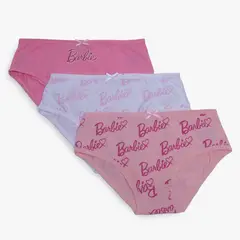 BARBIE - Pantys para Niña Pack de 3 unidades de Algodón