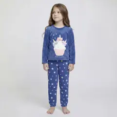 YAMP - Pijama Cintura elásticada para Niña 2 piezas con Estampado Manga larga