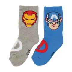 AVENGERS - Pack de 2 Medias para Niño con Estampado Largas