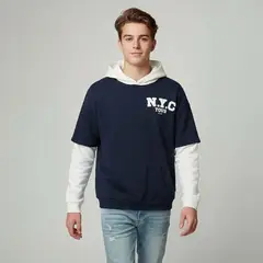 FEDERATION - Saco Con capucha para Niño con Estampado de Algodón