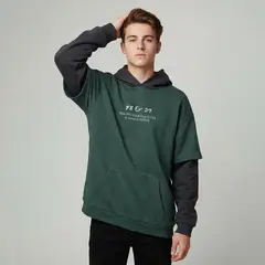 FEDERATION - Saco Con capucha para Niño con Estampado de Algodón