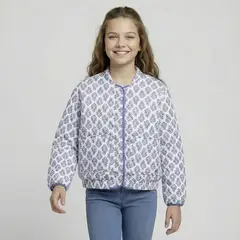 ELV - Chaqueta para Niña con Estampado de Algodón