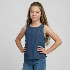 ELV - Blusa para Niña de Algodón
