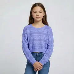 ELV - Saco para Niña Ojalillo de Algodón