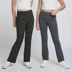 ELV - Legging para Niña Pack de 2 unidades de Algodón