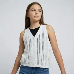 ELV - Chaleco para Niña Ojalillo