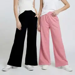 ELV - Pantalones para Niña Pack de 2 unidades de Algodón