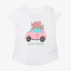 YAMP - Camiseta para Niña de Algodón