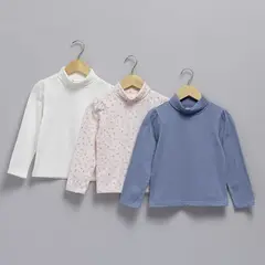 YAMP - Saco para Niña Pack de 3 unidades Manga larga de Algodón