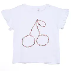 YAMP - Camiseta para Niña con Estampado de Algodón