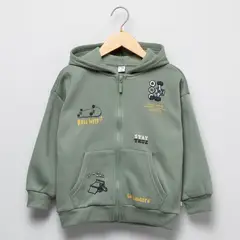 YAMP - Saco Con capucha para Niño con Logo de Algodón