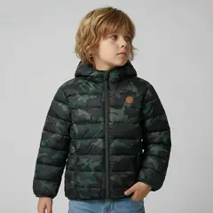 YAMP - Chaqueta Con capucha para Niño Acolchado
