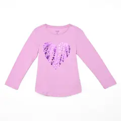 YAMP - Camiseta manga larga para Niña de Algodón