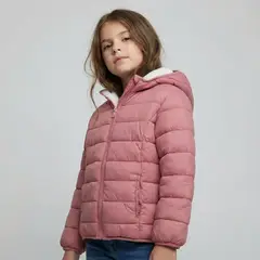 YAMP - Chaqueta Con capucha para Niña Acolchado