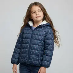 YAMP - Chaqueta Con capucha para Niña Acolchado