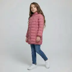 YAMP - Chaqueta Con Capucha para Niña Acolchado