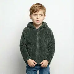 YAMP - Saco Con capucha para Niño Efecto pelo