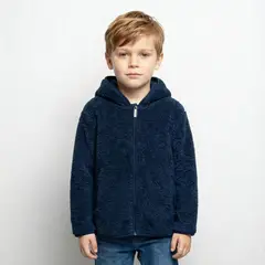 YAMP - Saco Con capucha para Niño Efecto pelo