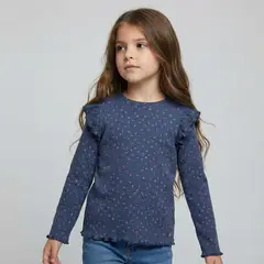 YAMP - Camiseta para Niña con Boleros Manga larga