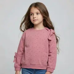 YAMP - Saco para Niña con aplique de Algodón