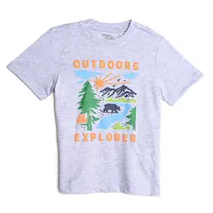 YAMP - Camiseta para Niño con Estampado de Algodón