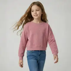 YAMP - Saco para Niña con Taches de Algodón