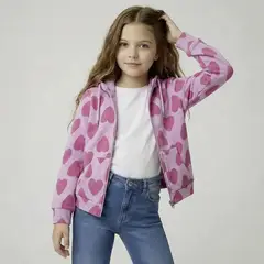 YAMP - Saco para Niña con Estampado de Algodón