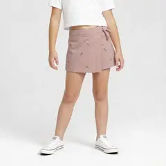 YAMP - Falda para Niña Cintura elásticada de Algodón