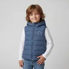 YAMP - Chaleco Con capucha para Niño Acolchado