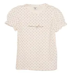 CONIGLIO - Camiseta para Niña con Bordado Manga corta de Algodón